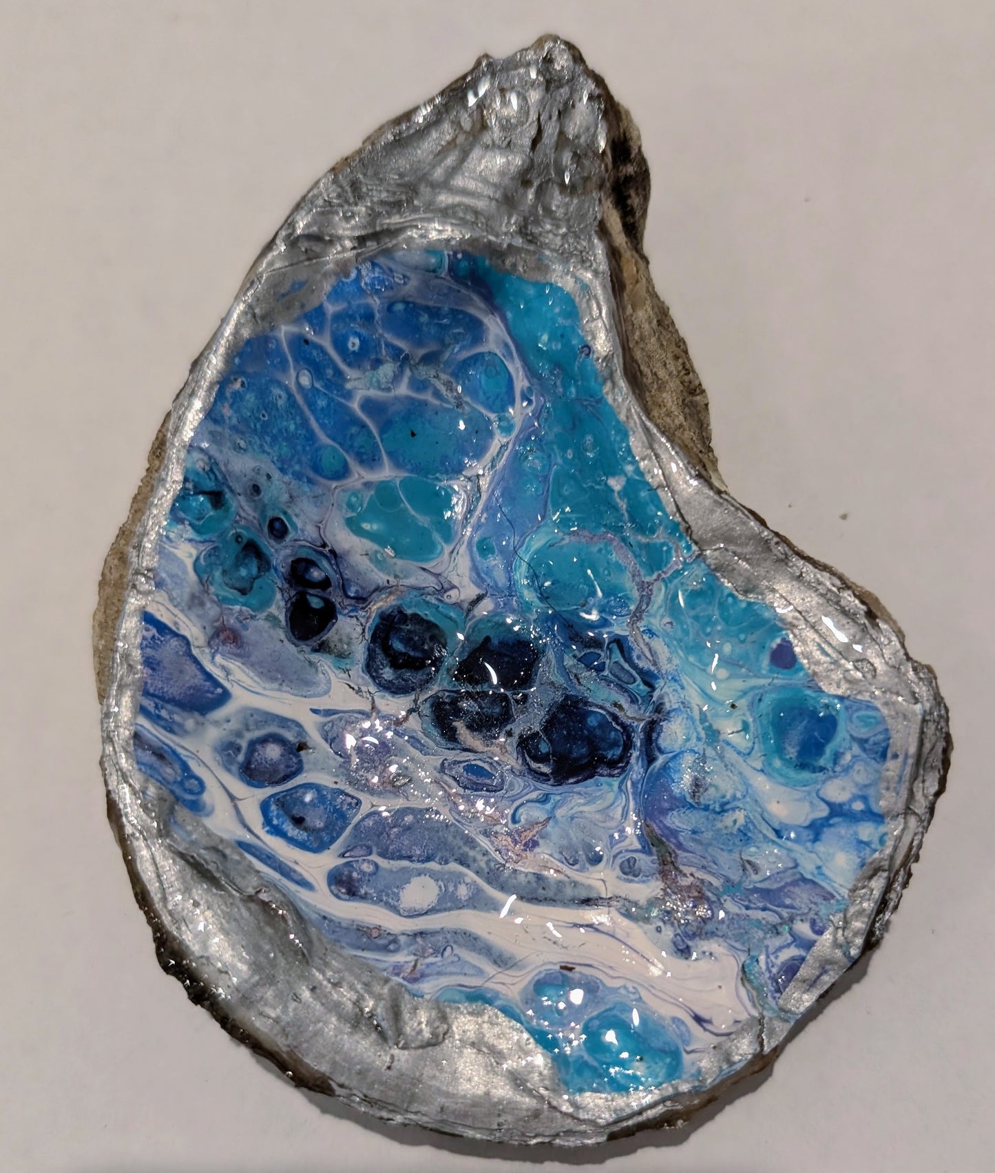 Trinket Dish Decorated Oyster Shell Jewelry Tray