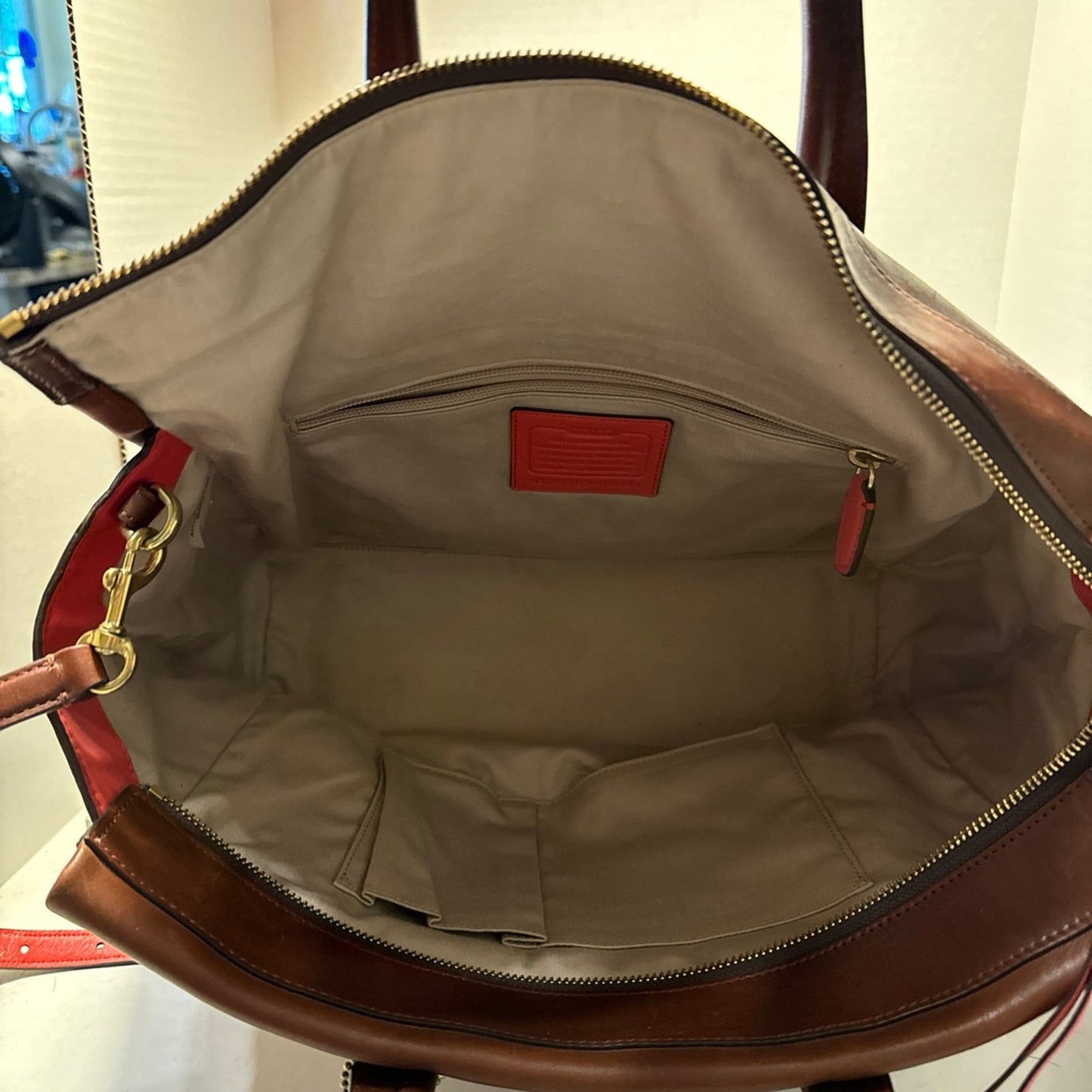 Coach brown Tote