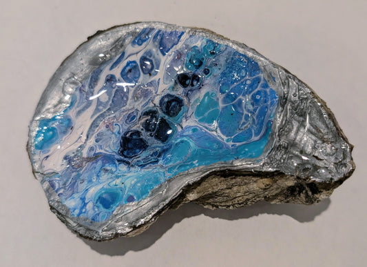 Trinket Dish Decorated Oyster Shell Jewelry Tray